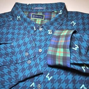 William Murray Men's 2XL Golf Shirt Flip Cuff Long Sleeve Performance Vented